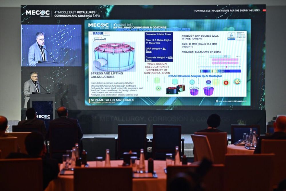 Youssef Badri Leads the Way at MECOC EXPO 2025 with Insightful FRP Solutions Presentation